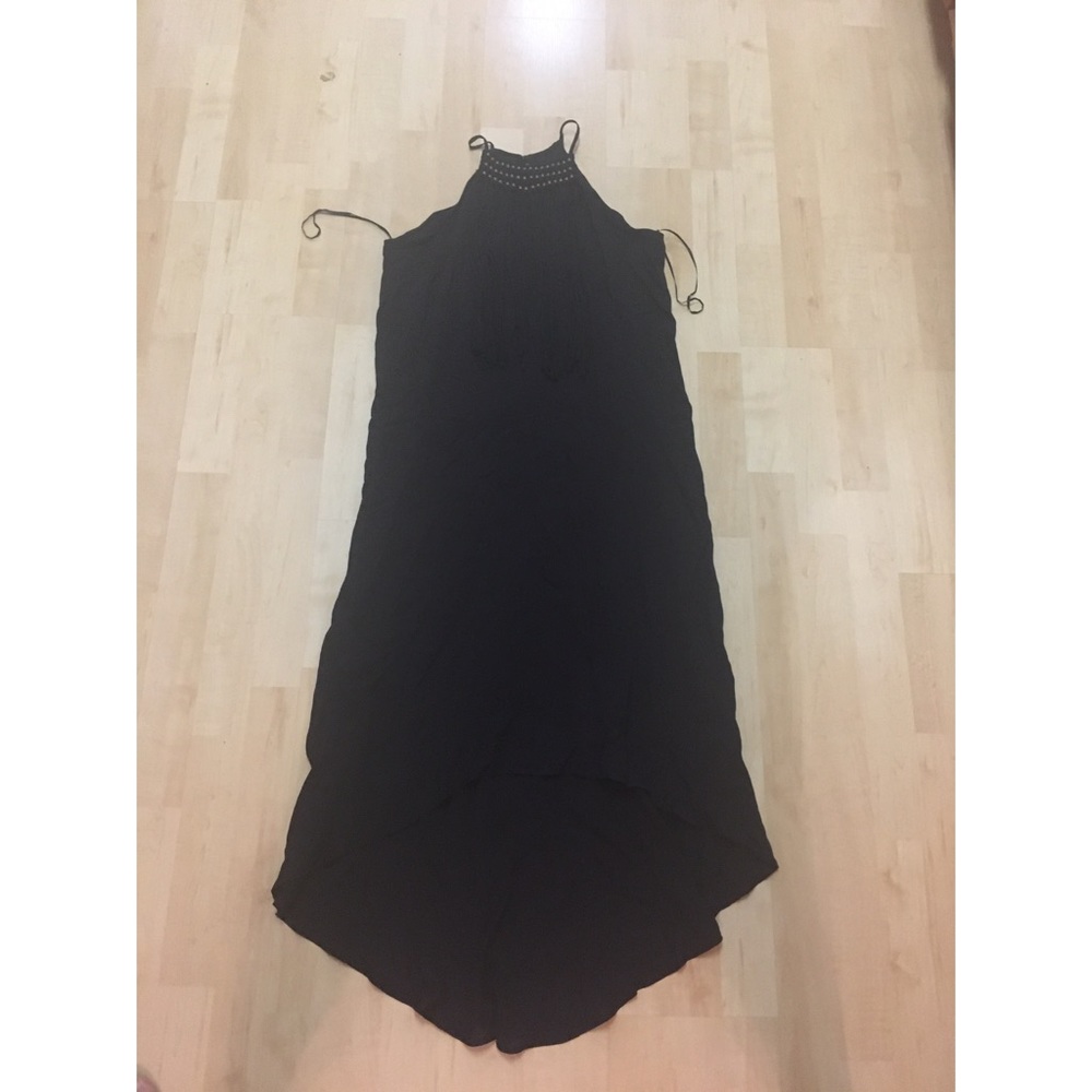 Hi-Lo Maxi with Bead and Fringe Detail