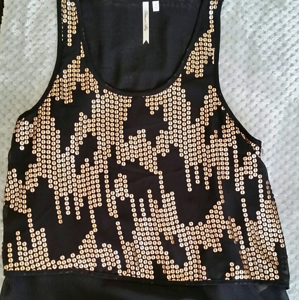 Festival Season! Gorgeous black sheer top!!