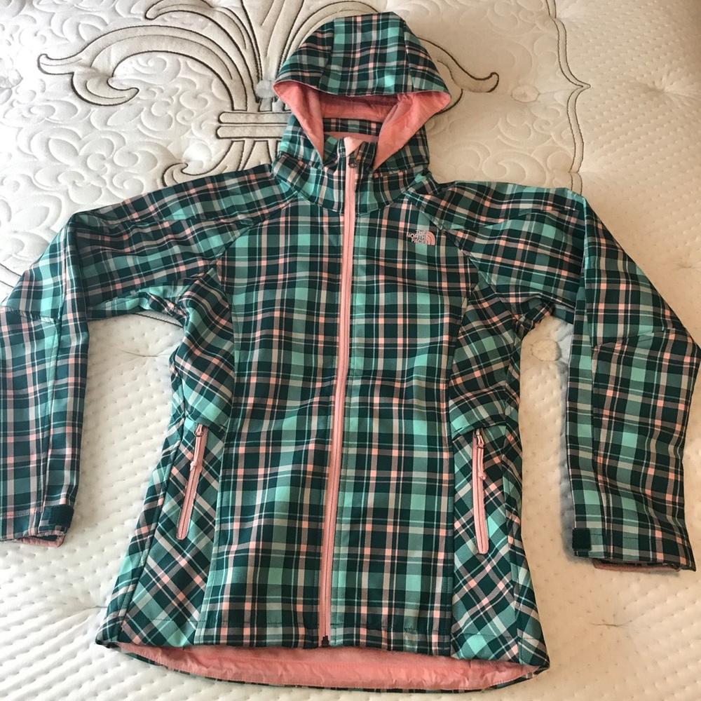 North face soft-shell fleece lined jacket