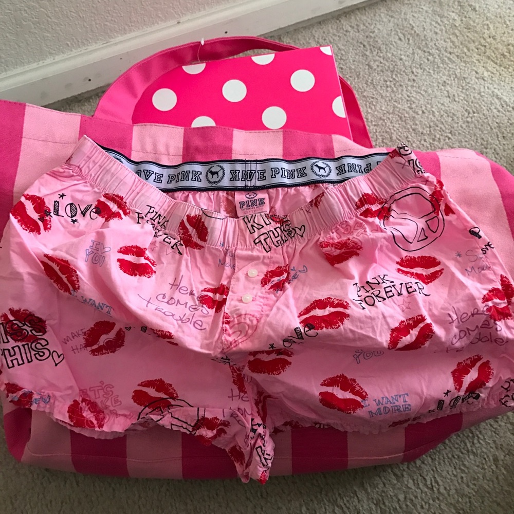 Final Price Victoria Secret Pink Sleep Shorts NWOT