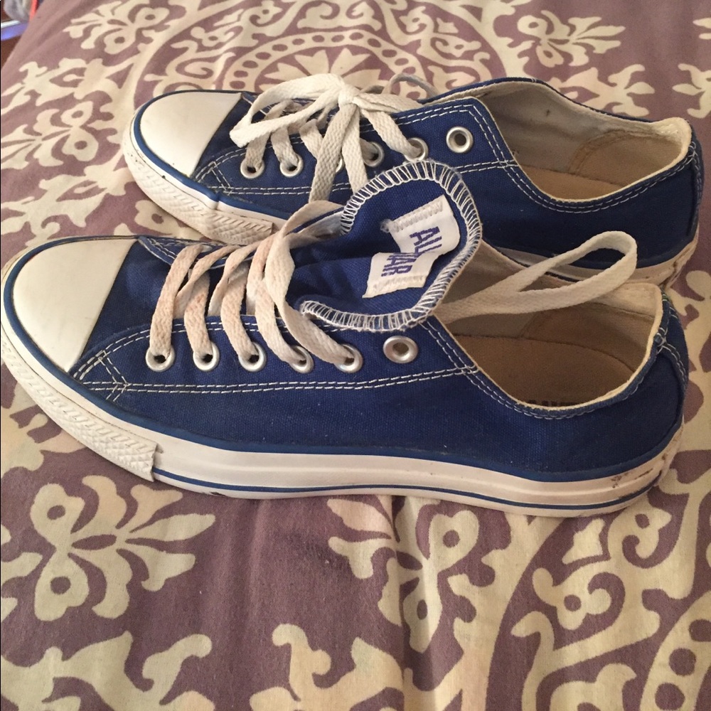 Royal blue converse