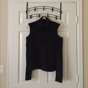 Zara Velvet Cold Shoulder Top