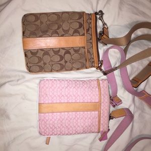 Two coach crossbody bags