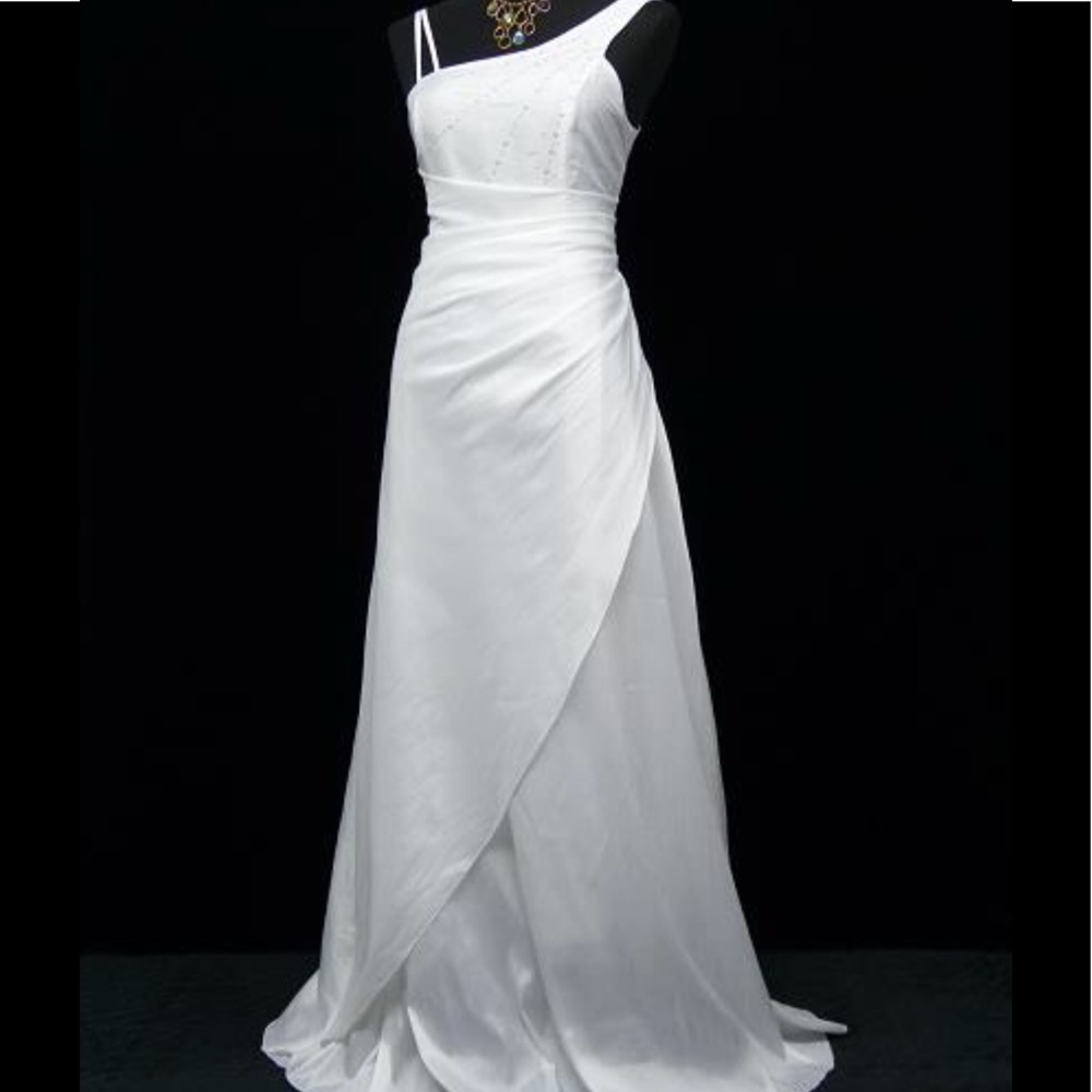 One Shoulder Wedding Dress