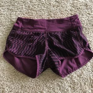 maroon lulu lemon shorts