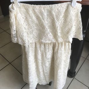 Strapless Lace Sundress