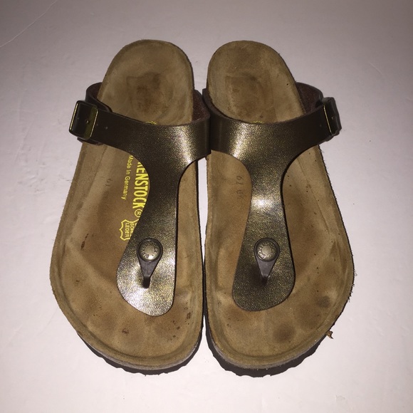 Birkenstock Shoes - Birkenstock Brown Gizeh Sandals Thongs 6/37