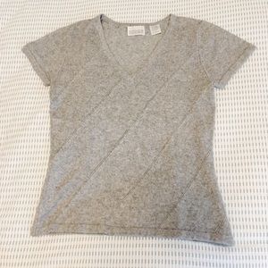 Grey heathered sweater tee
