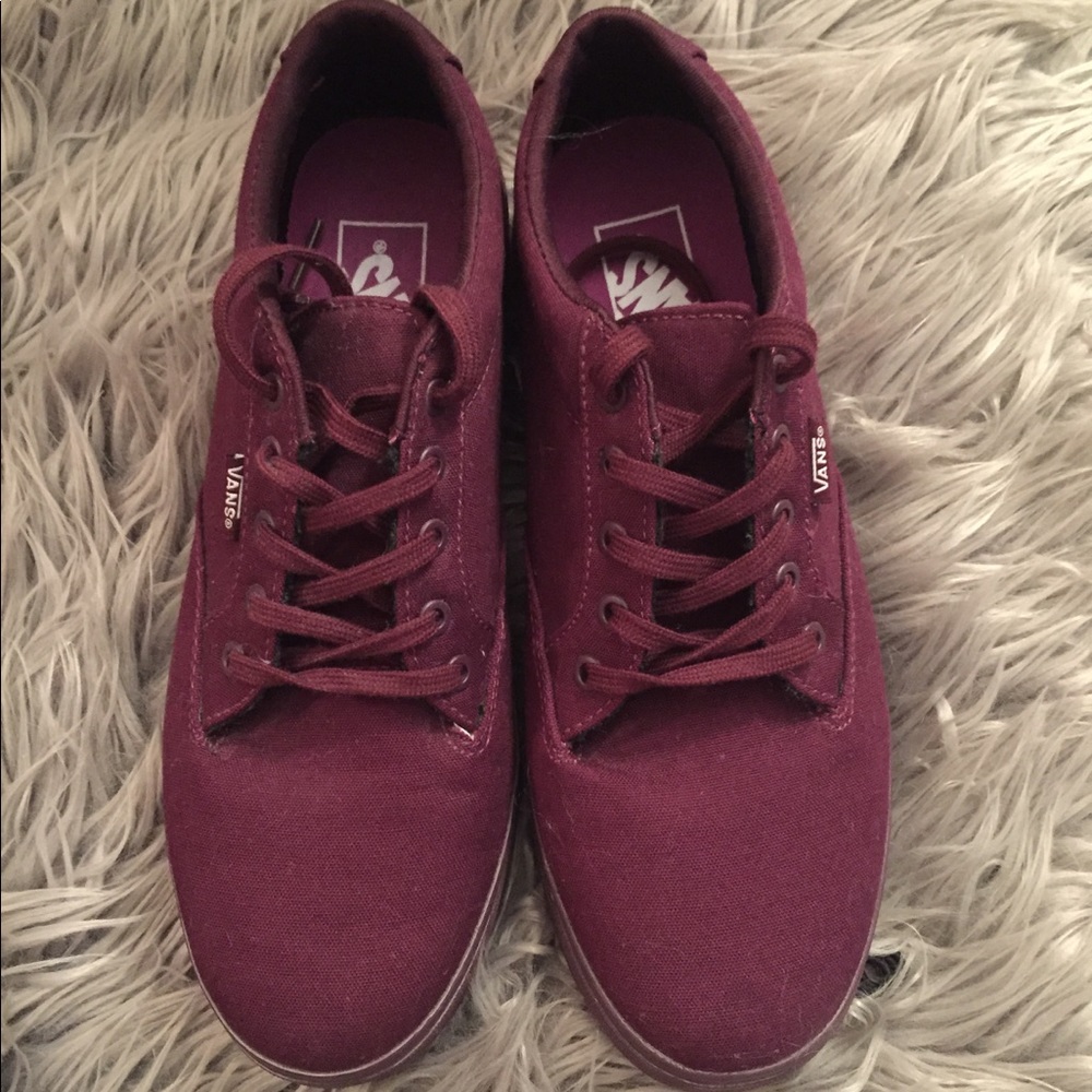 Maroon vans (Never worn!!)