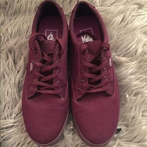 Maroon vans (Never worn!!)