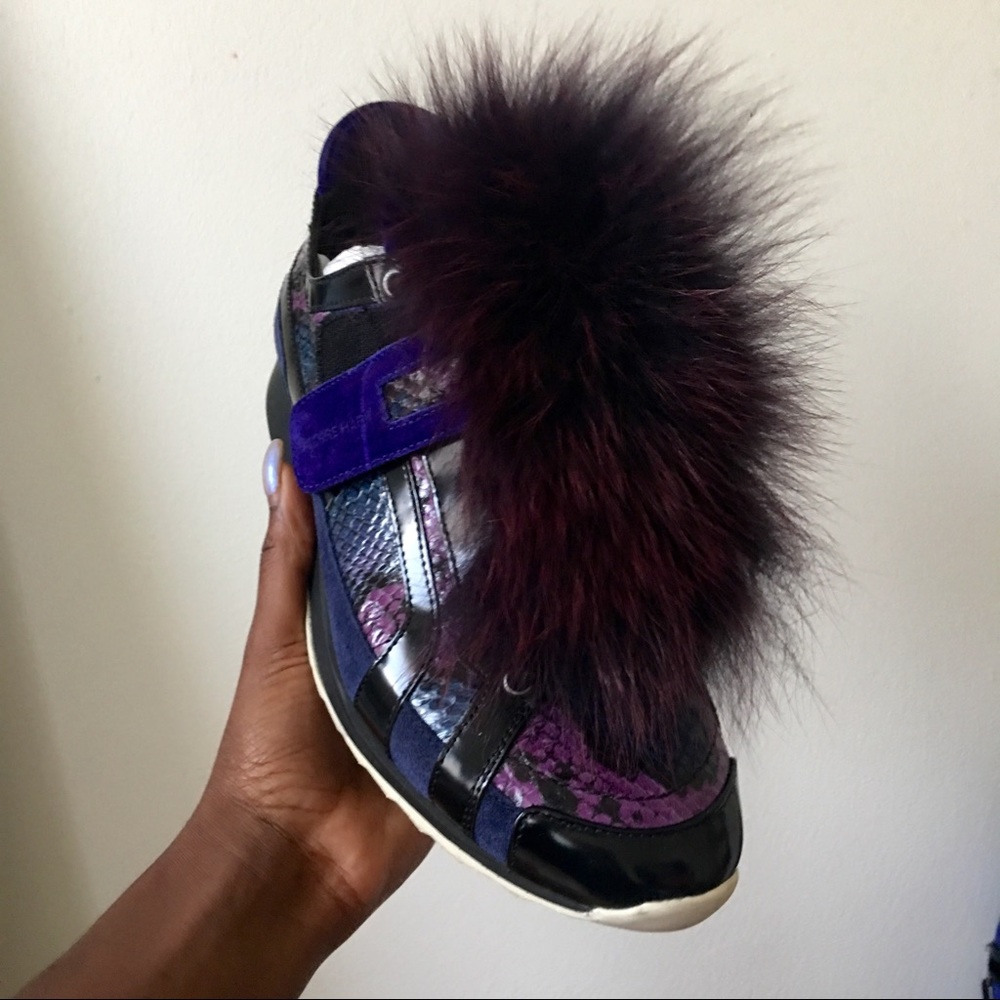 Pierre Hardy Suede Calf Sneakers - Picture 2 of 4