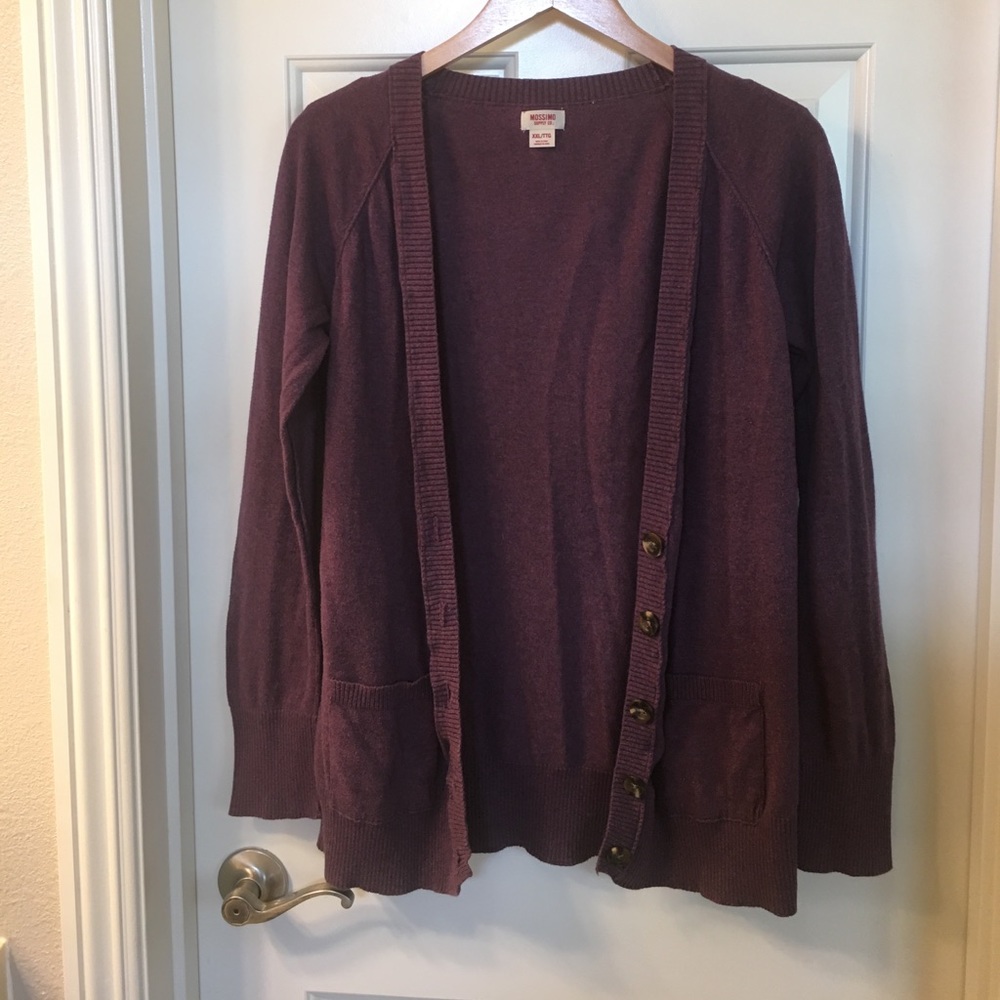 Mossimo Purple Cardigan