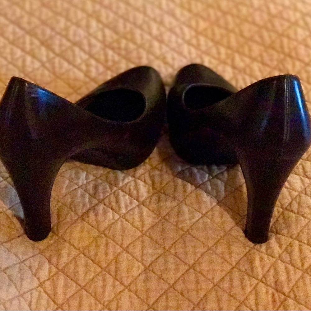 Candies Brown Leather Heels