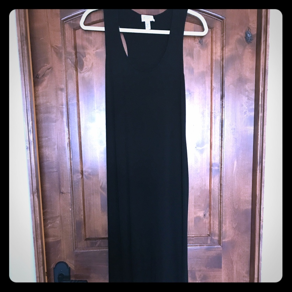 Black razorback dress