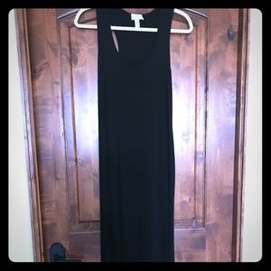 Black razorback dress
