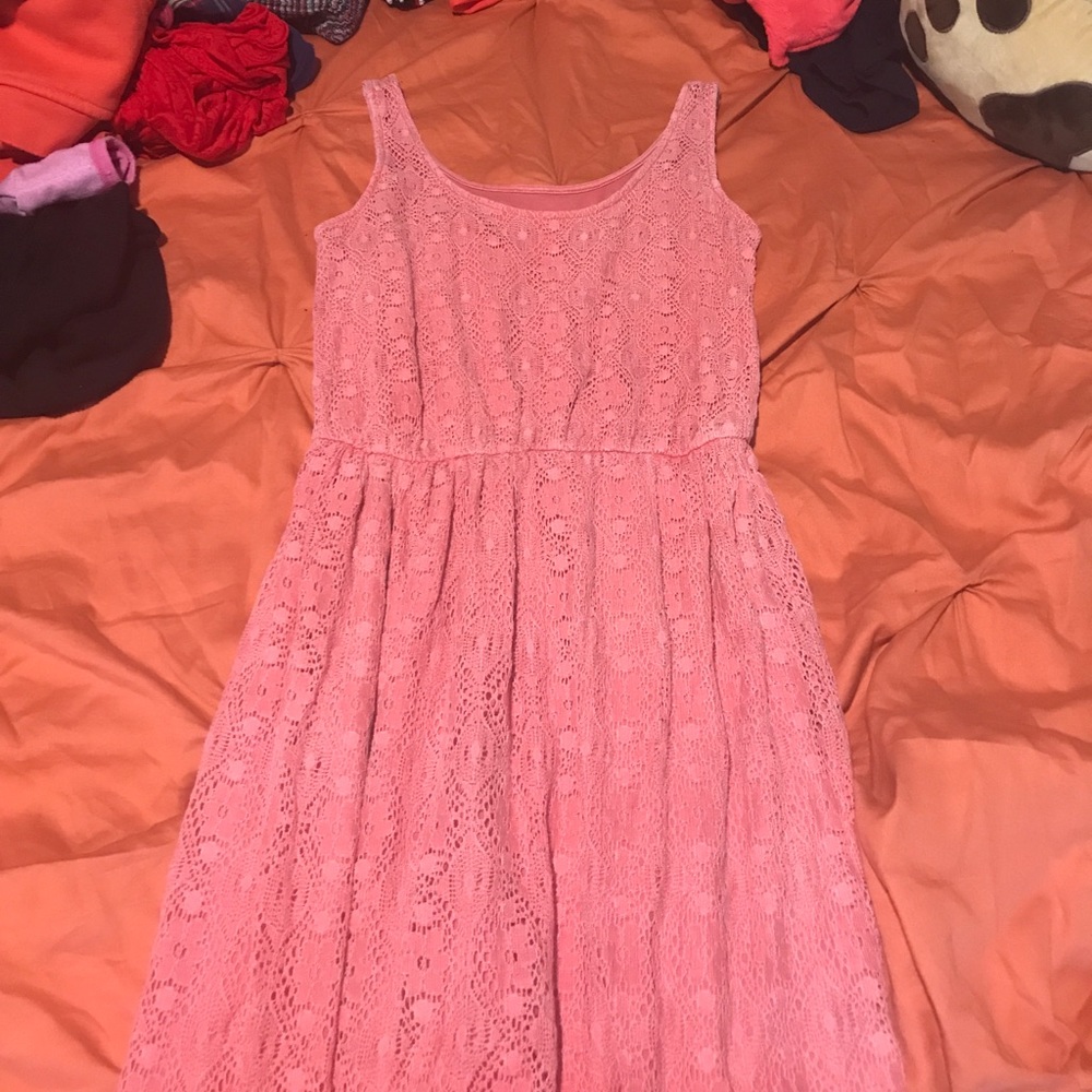 Coral spring dress