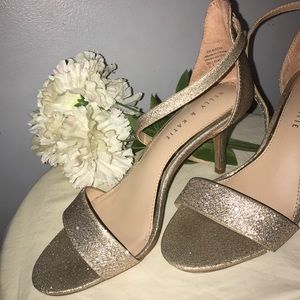 Gold Glitter Heels
