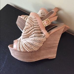 Steven by Steve Madden crochet wedges
