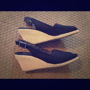 Skechers Peep Toe Wedges