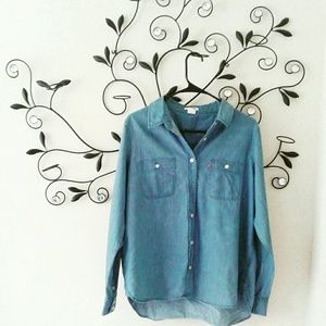 Levi denim button up shirt.