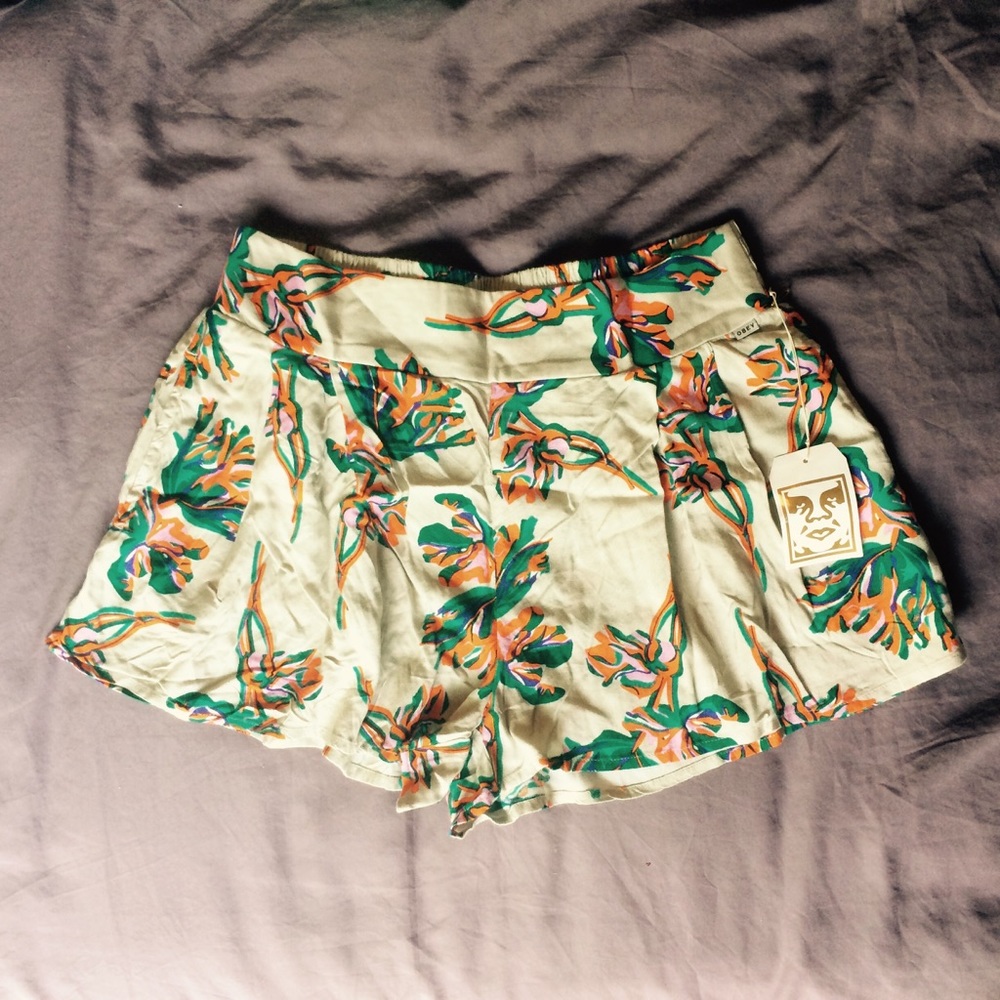 Obey floral shorts