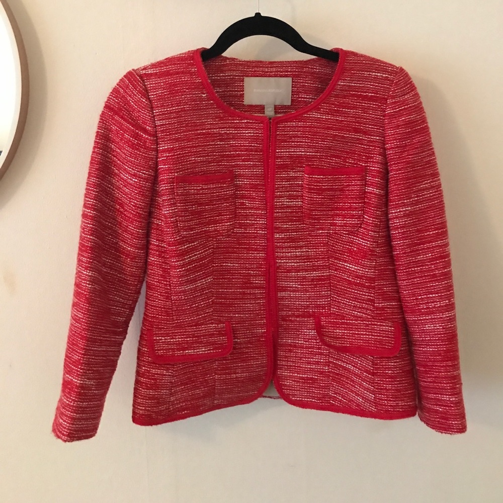 Banana Republic Tweed Cropped Blazer