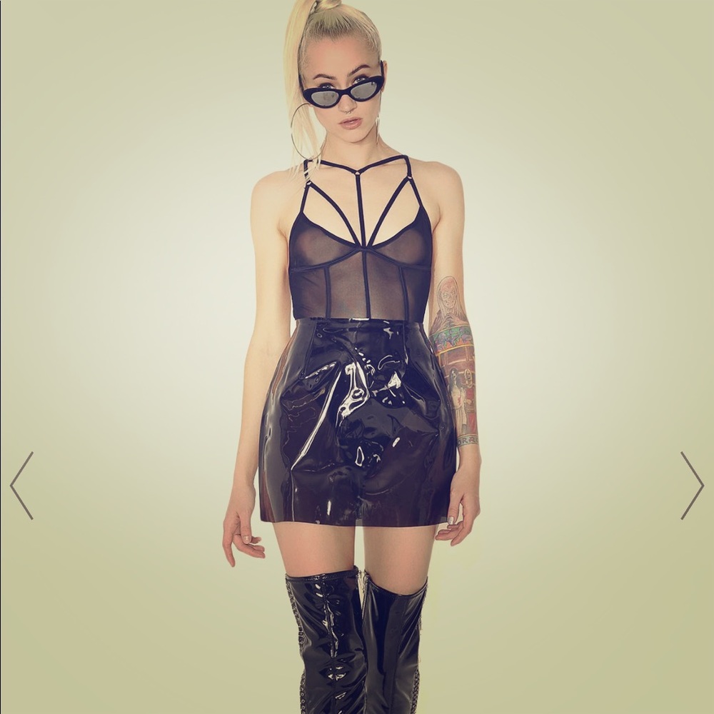 ✨Dollskill Sheer Caged Bird Bodysuit HTF SOLD OUT✨