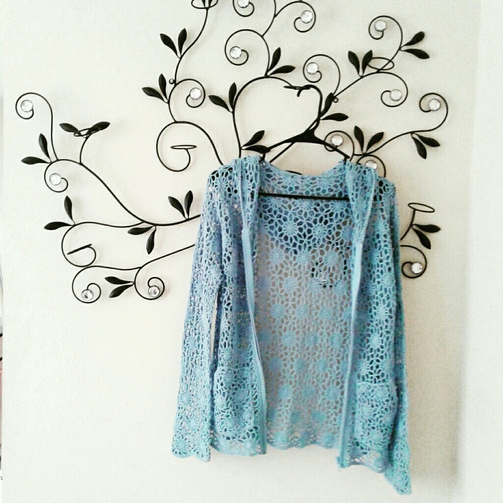 Lace Flower Jacket plus size