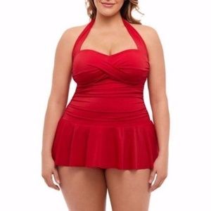 Suddenly Slim By Catalina Retro Flirty Swimdress