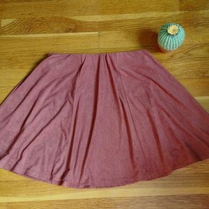 GARAGE Oak Faux Suede Skirt