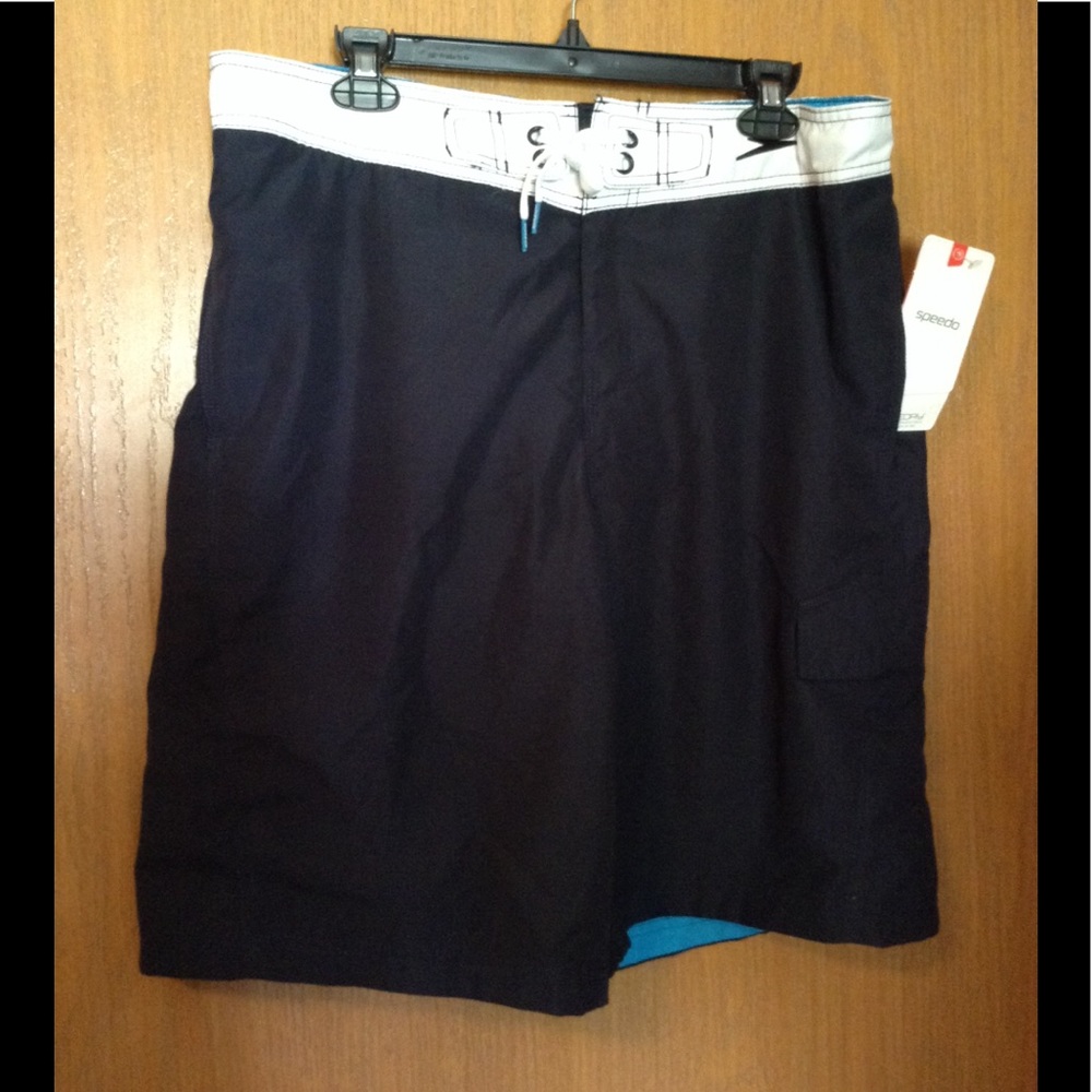 Speedo Swim Trunks. 🏊🏼💦 Navy/ White. Sz Lg