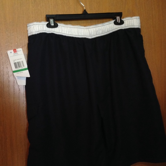 Speedo Swim Trunks. 🏊🏼💦 Navy/ White. Sz Lg - Picture 2 of 3