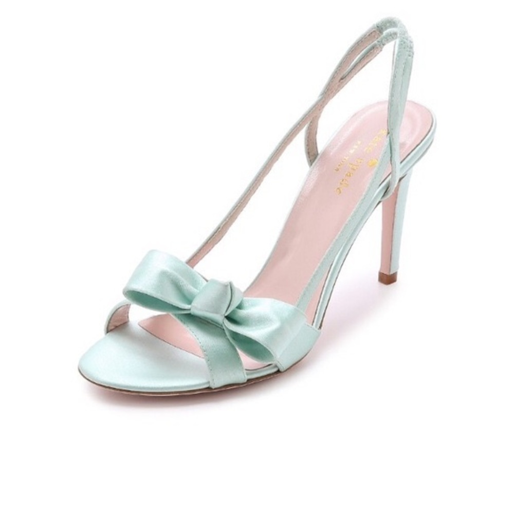 💋NIB Kate Spade PaleBlueIdealBowHeels