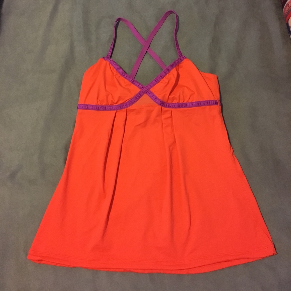 Lululemon Orange Tank Top