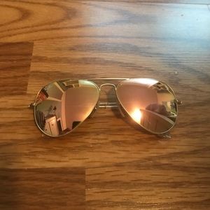 Authentic Rose Gold Ray-Ban Aviators