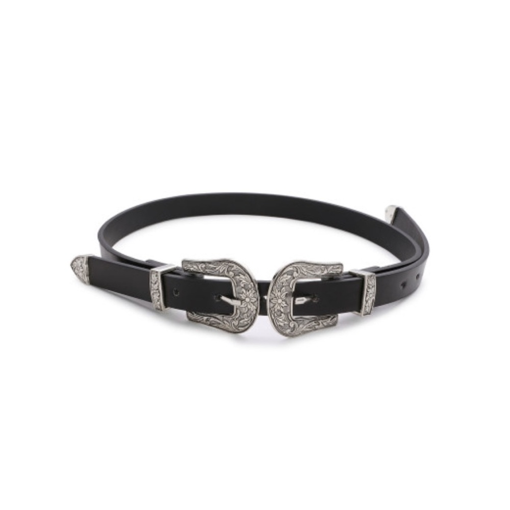 Double Buckle Western Belt
