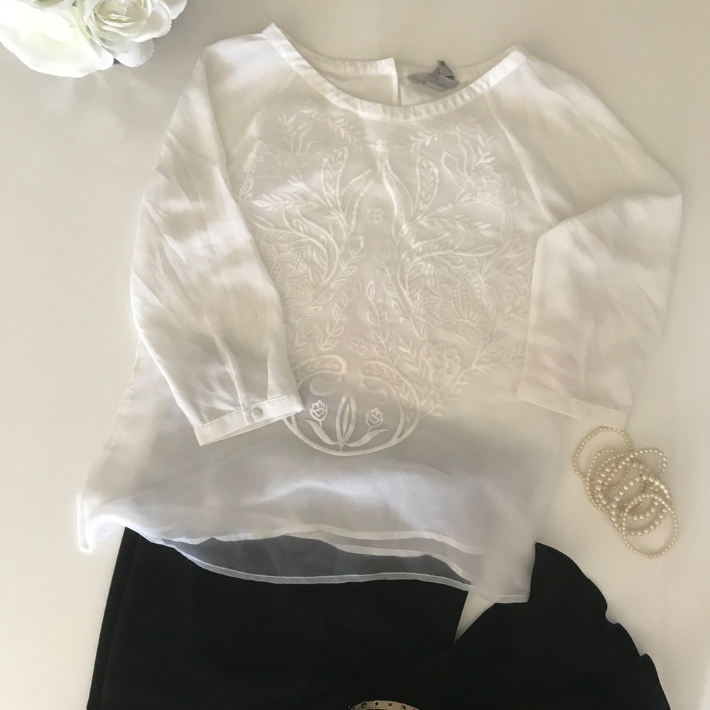 H&M Pretty Blouse For Work or Play, Size 8