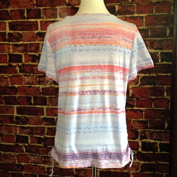 NWOT Gloria Vanderbilt. Multi Color. Cinched Side - Picture 2 of 6