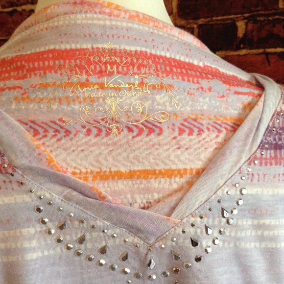 NWOT Gloria Vanderbilt. Multi Color. Cinched Side - Picture 5 of 6