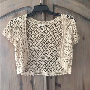 Boho knit coverup