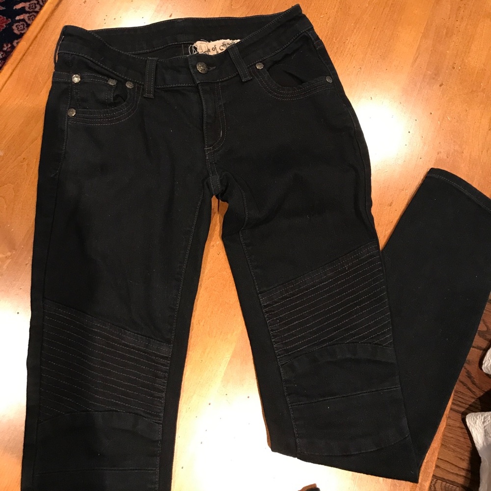 Black Moto Jeans