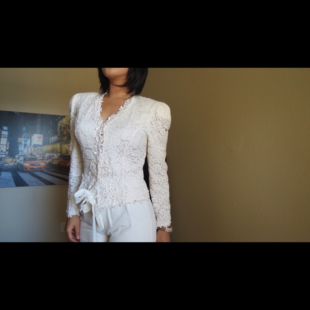 Cachet white coat