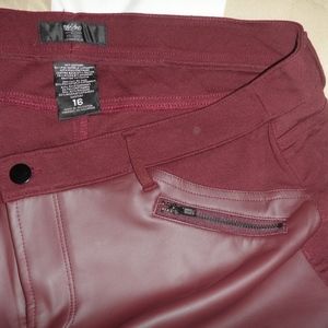 Burgundy Mossimo skinny pants