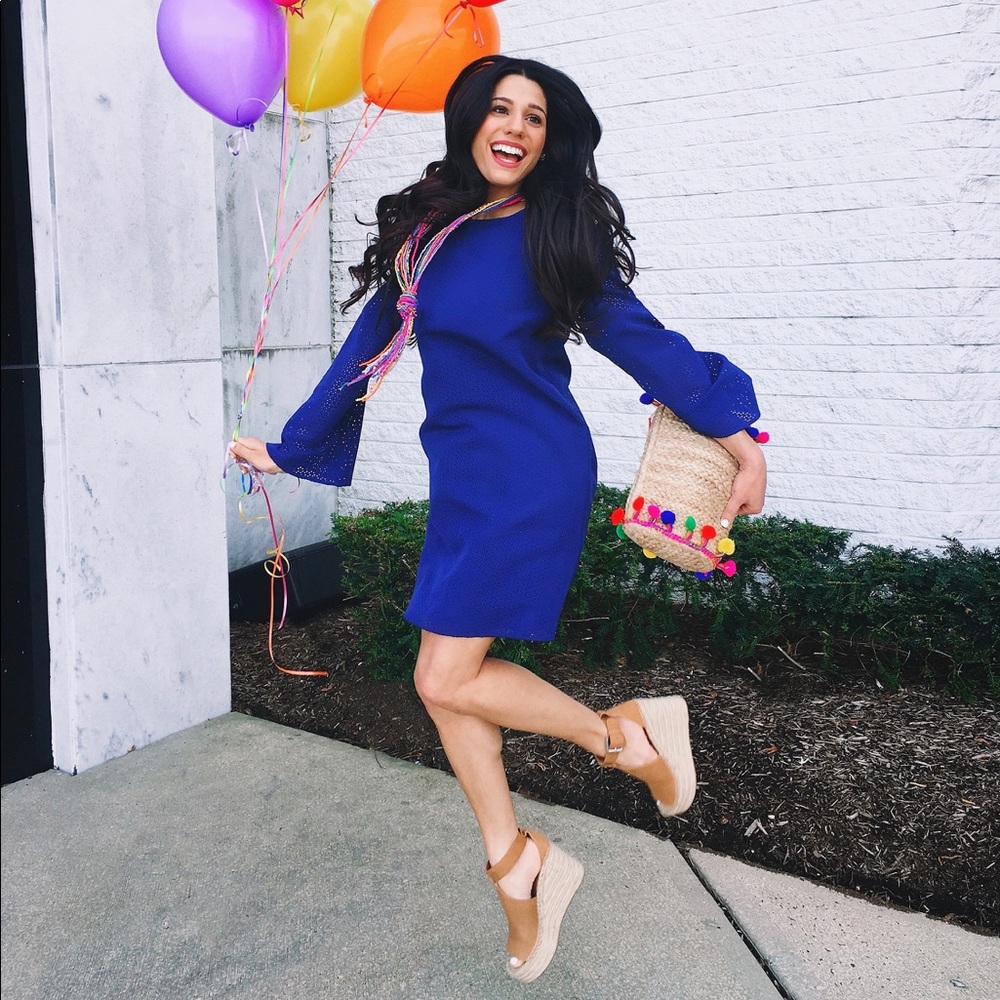 Navy cut diamonds dress