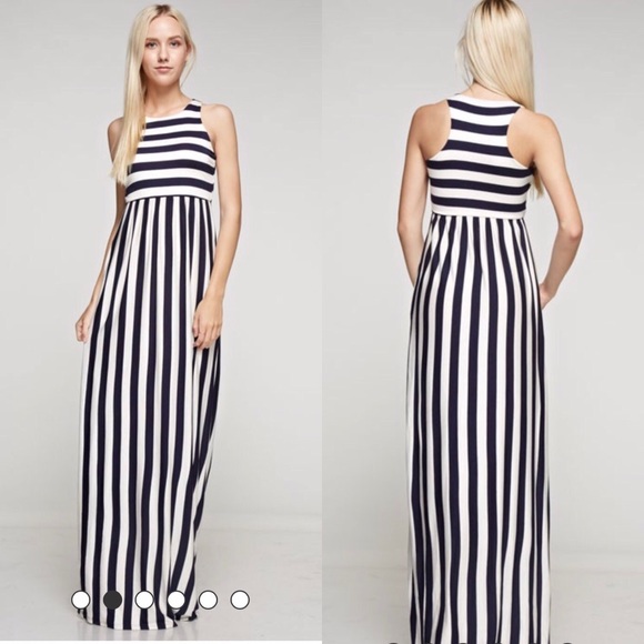 Striped Maxi Dress - Picture 1 of 1
