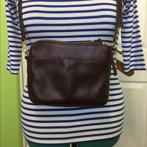 Fossil Sydney Cross body in Dark Wine/Plum.