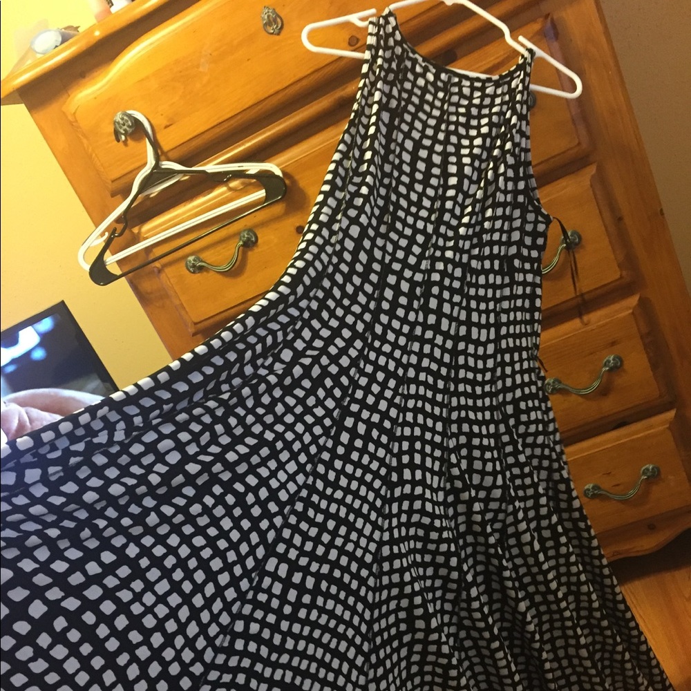 Polka Dot polyester Maxi Dress