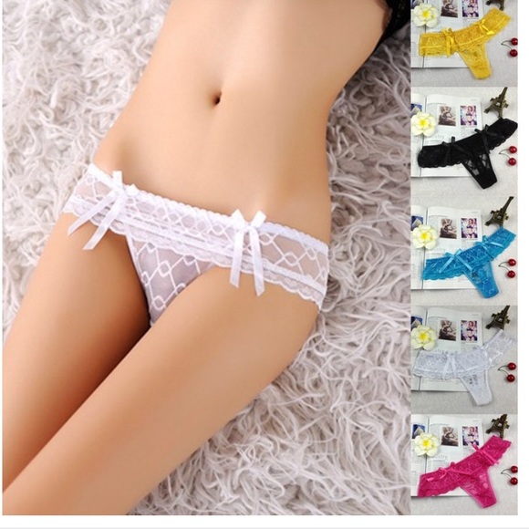 💖Lace Thong Ruffle Panties💖 - Picture 2 of 7