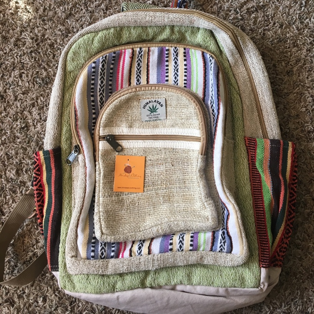 UNISEX Natural Himalayan Hemp Backpack