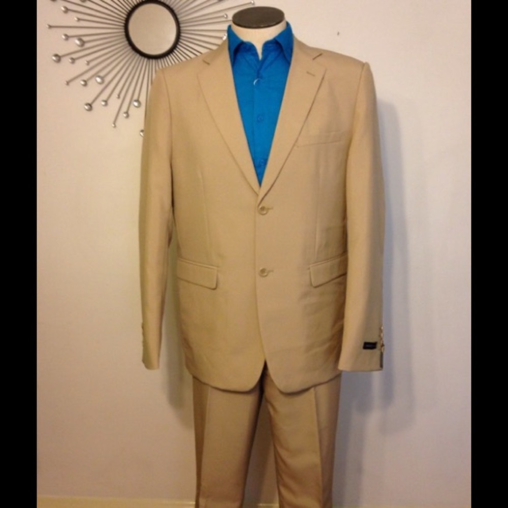 Men's Tan Suit
